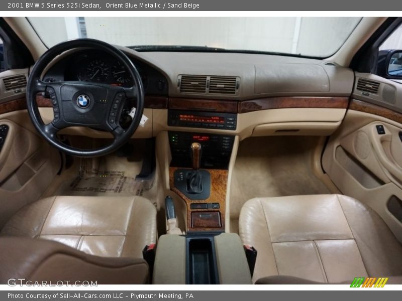 Orient Blue Metallic / Sand Beige 2001 BMW 5 Series 525i Sedan