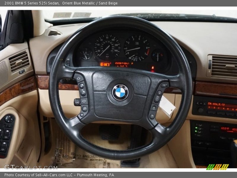 Orient Blue Metallic / Sand Beige 2001 BMW 5 Series 525i Sedan