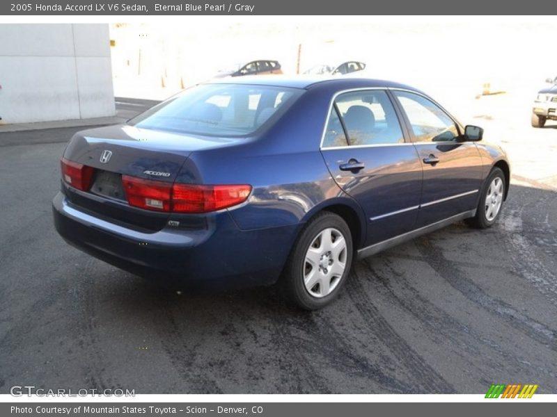 Eternal Blue Pearl / Gray 2005 Honda Accord LX V6 Sedan