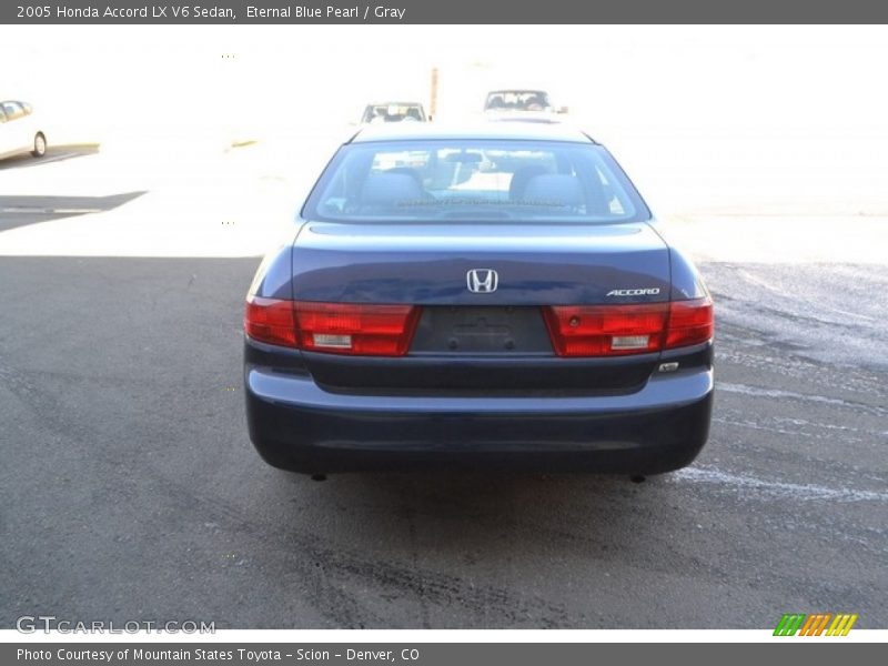 Eternal Blue Pearl / Gray 2005 Honda Accord LX V6 Sedan