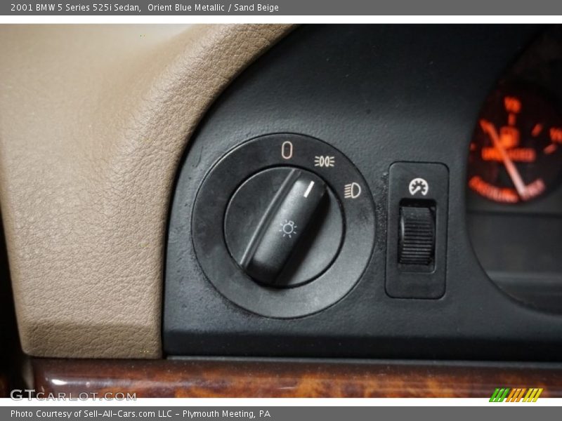Orient Blue Metallic / Sand Beige 2001 BMW 5 Series 525i Sedan
