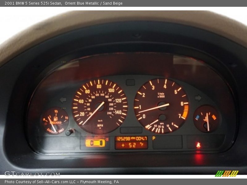 Orient Blue Metallic / Sand Beige 2001 BMW 5 Series 525i Sedan