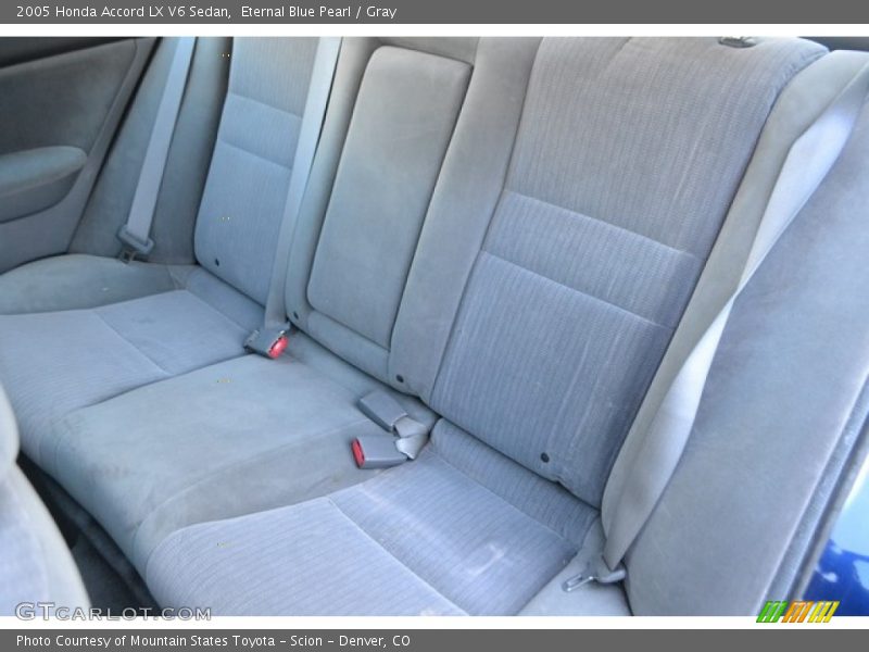 Eternal Blue Pearl / Gray 2005 Honda Accord LX V6 Sedan