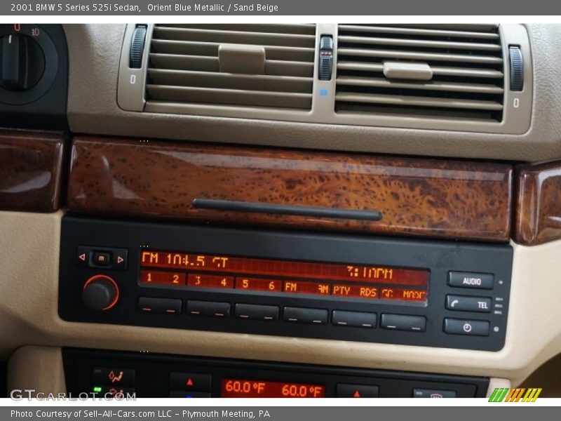 Orient Blue Metallic / Sand Beige 2001 BMW 5 Series 525i Sedan