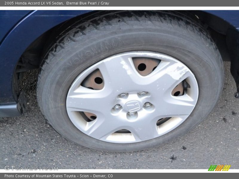 Eternal Blue Pearl / Gray 2005 Honda Accord LX V6 Sedan