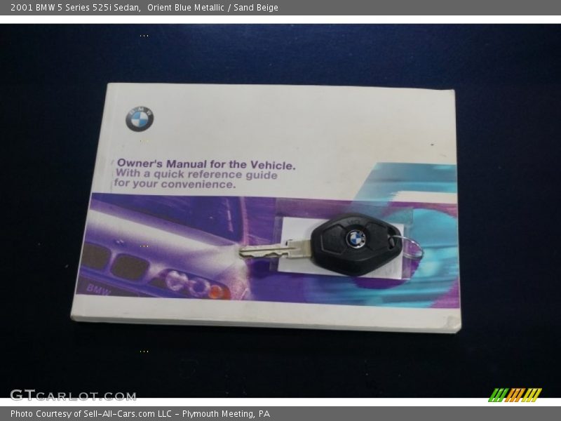 Orient Blue Metallic / Sand Beige 2001 BMW 5 Series 525i Sedan