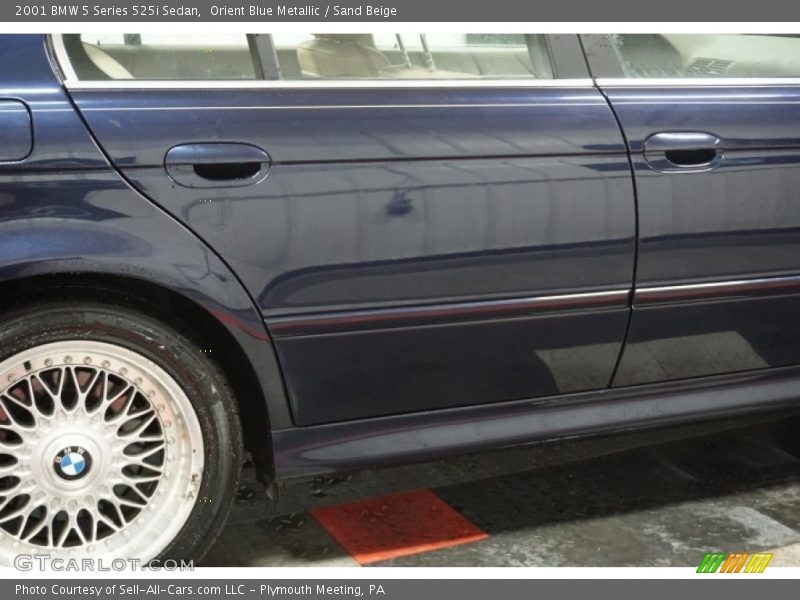 Orient Blue Metallic / Sand Beige 2001 BMW 5 Series 525i Sedan