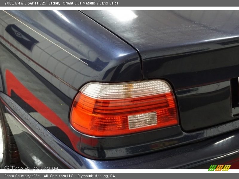 Orient Blue Metallic / Sand Beige 2001 BMW 5 Series 525i Sedan