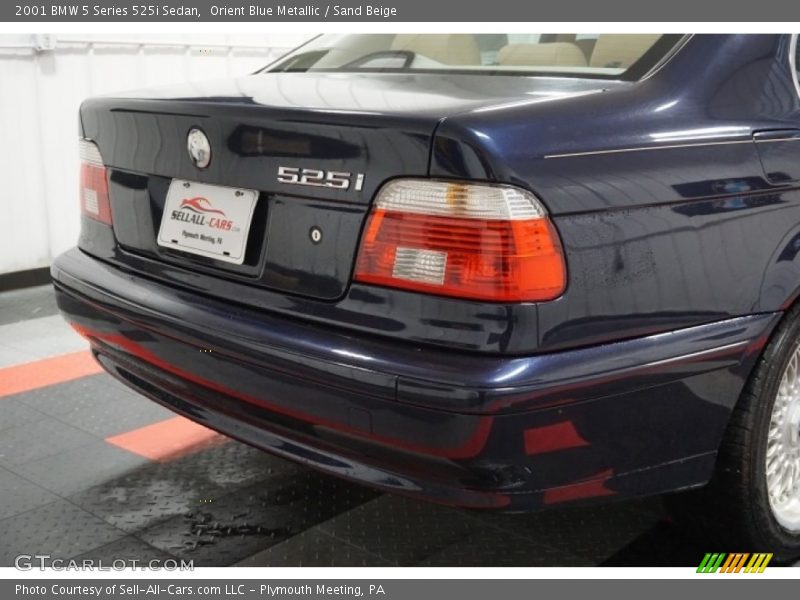 Orient Blue Metallic / Sand Beige 2001 BMW 5 Series 525i Sedan