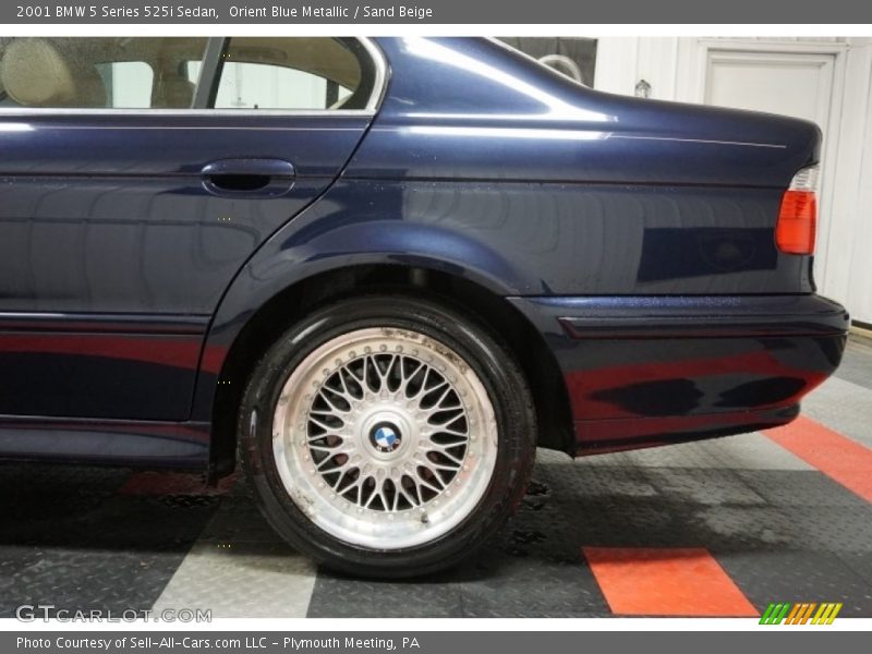 Orient Blue Metallic / Sand Beige 2001 BMW 5 Series 525i Sedan