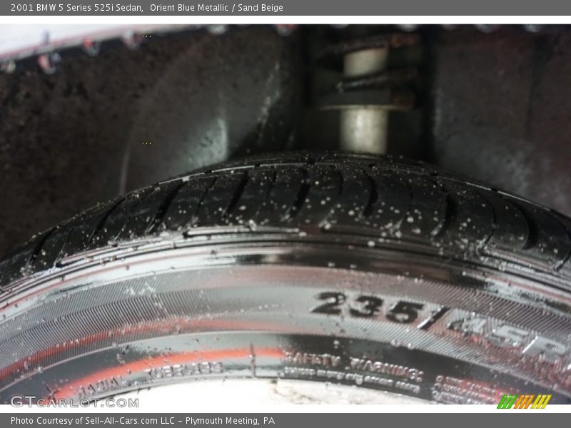 Orient Blue Metallic / Sand Beige 2001 BMW 5 Series 525i Sedan