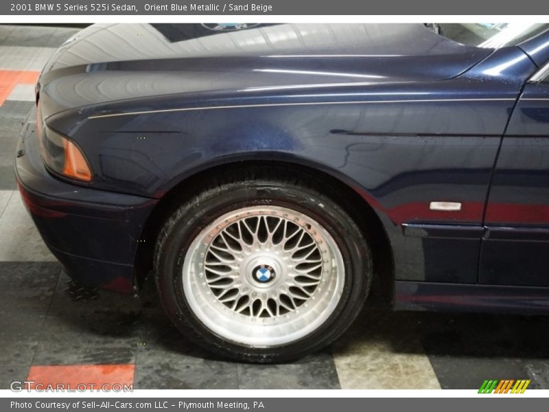 Orient Blue Metallic / Sand Beige 2001 BMW 5 Series 525i Sedan