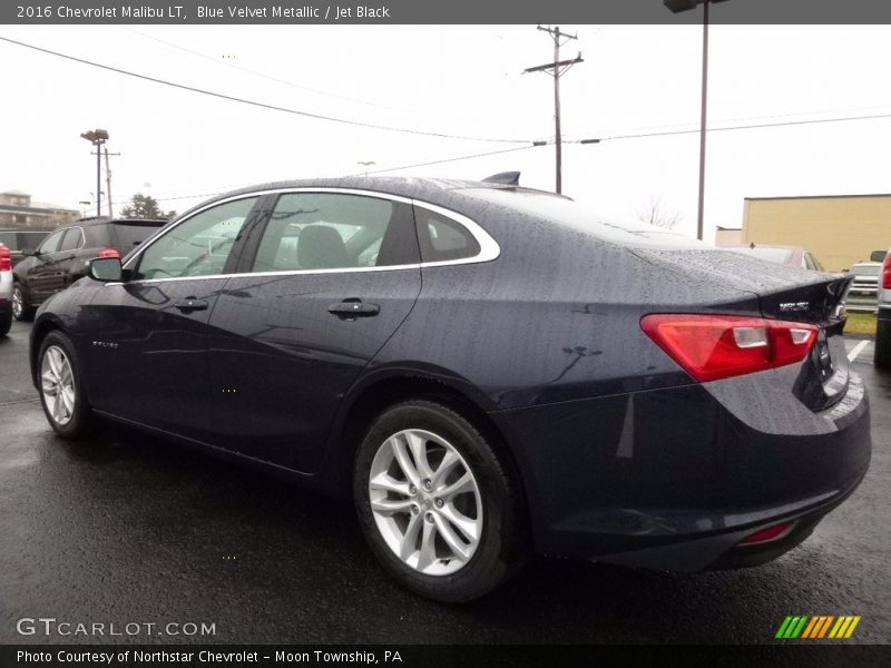 Blue Velvet Metallic / Jet Black 2016 Chevrolet Malibu LT