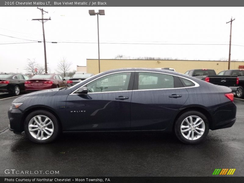 Blue Velvet Metallic / Jet Black 2016 Chevrolet Malibu LT