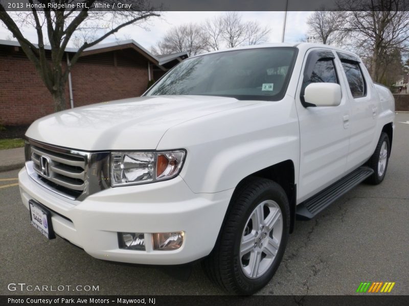White / Gray 2013 Honda Ridgeline RTL