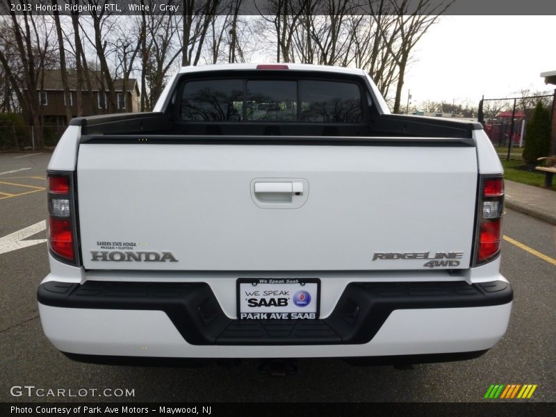 White / Gray 2013 Honda Ridgeline RTL