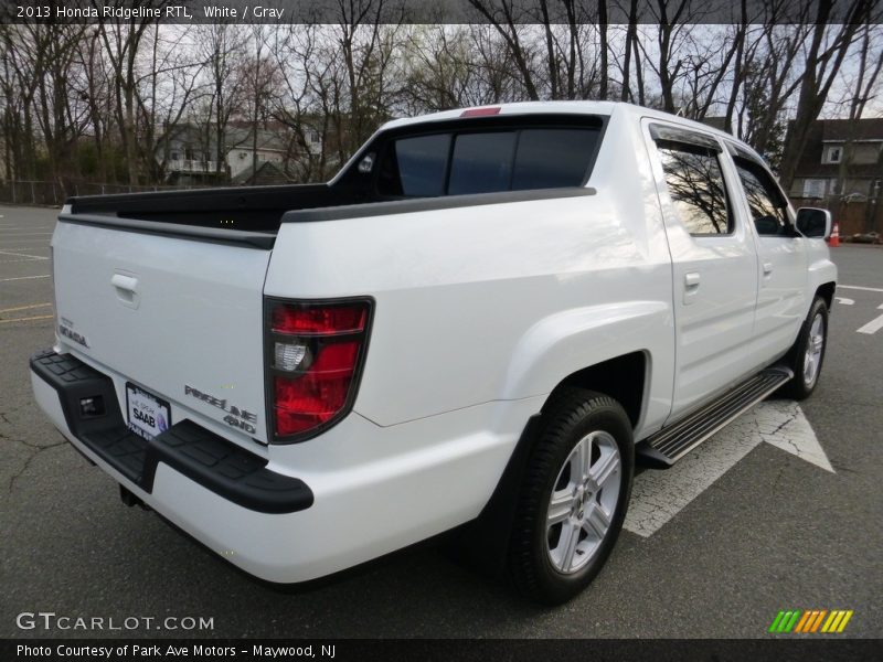 White / Gray 2013 Honda Ridgeline RTL