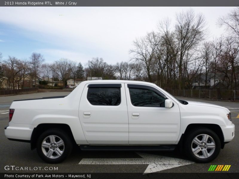 White / Gray 2013 Honda Ridgeline RTL