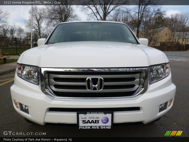 White / Gray 2013 Honda Ridgeline RTL
