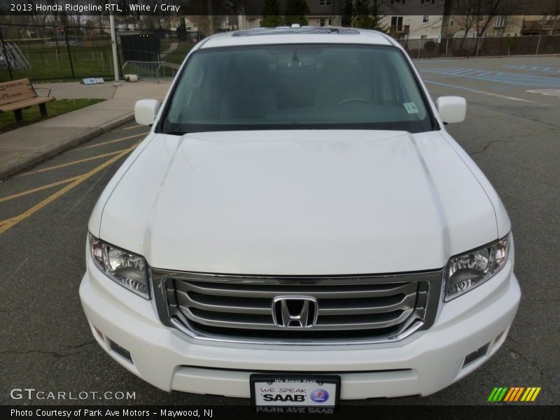 White / Gray 2013 Honda Ridgeline RTL