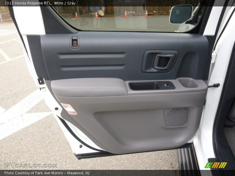White / Gray 2013 Honda Ridgeline RTL