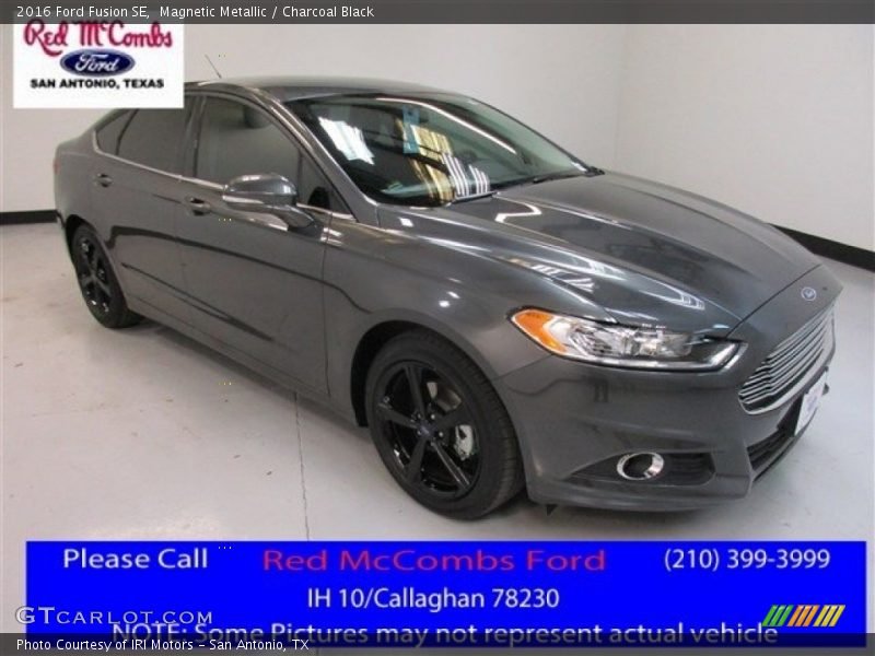 Magnetic Metallic / Charcoal Black 2016 Ford Fusion SE