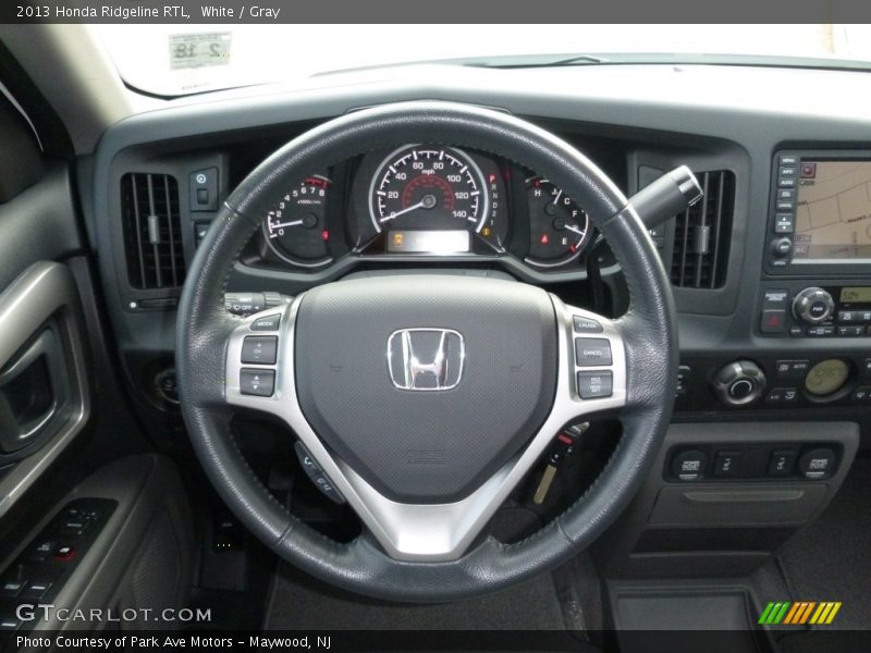 White / Gray 2013 Honda Ridgeline RTL