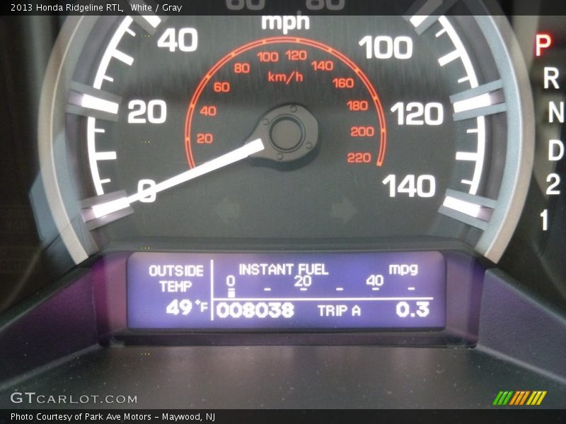 White / Gray 2013 Honda Ridgeline RTL