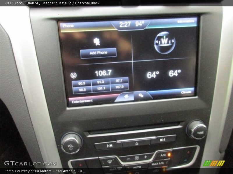Magnetic Metallic / Charcoal Black 2016 Ford Fusion SE
