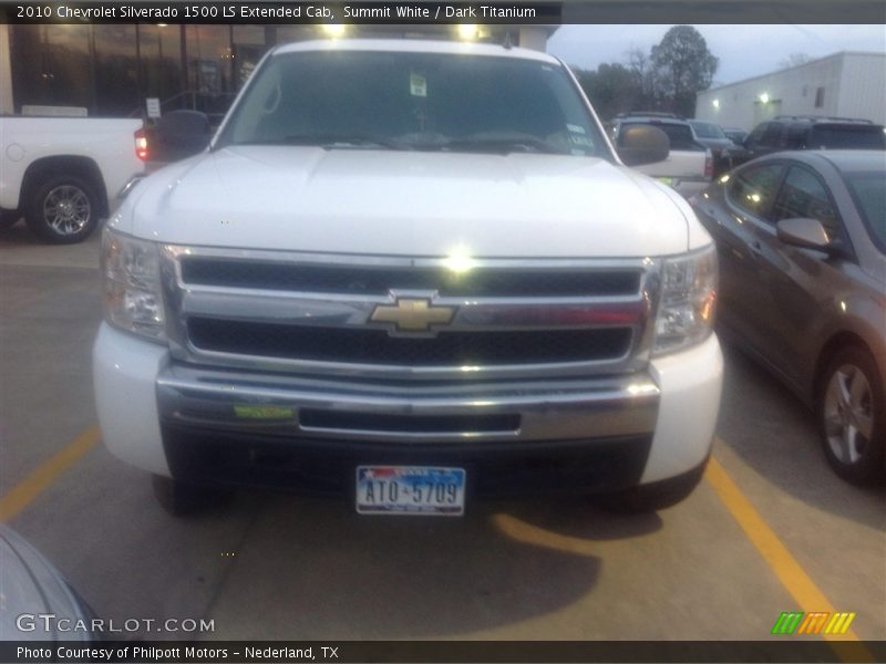 Summit White / Dark Titanium 2010 Chevrolet Silverado 1500 LS Extended Cab