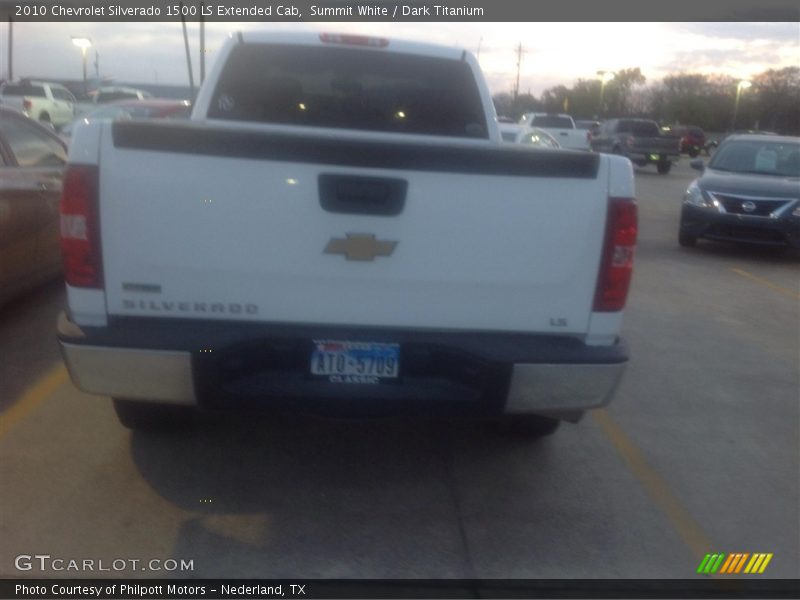 Summit White / Dark Titanium 2010 Chevrolet Silverado 1500 LS Extended Cab