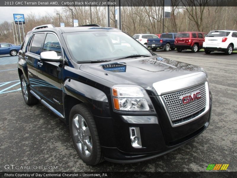 Carbon Black Metallic / Jet Black 2013 GMC Terrain Denali AWD