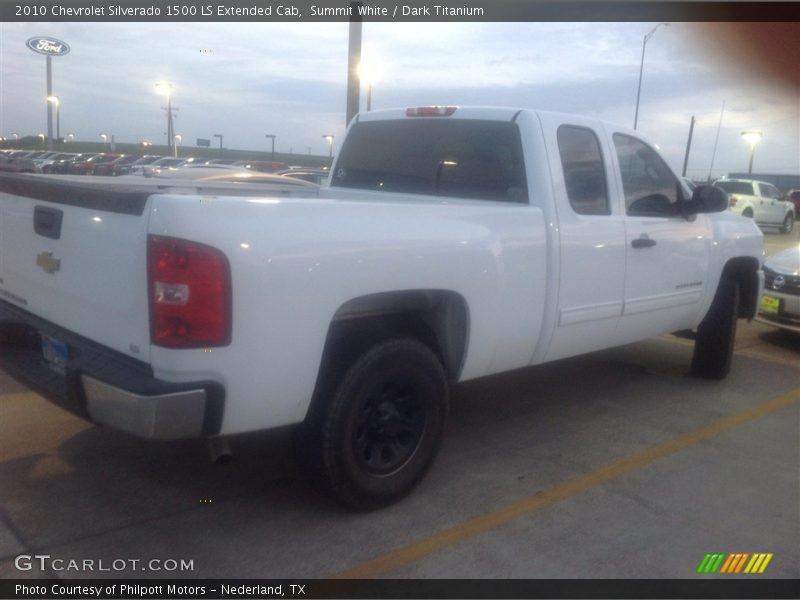Summit White / Dark Titanium 2010 Chevrolet Silverado 1500 LS Extended Cab