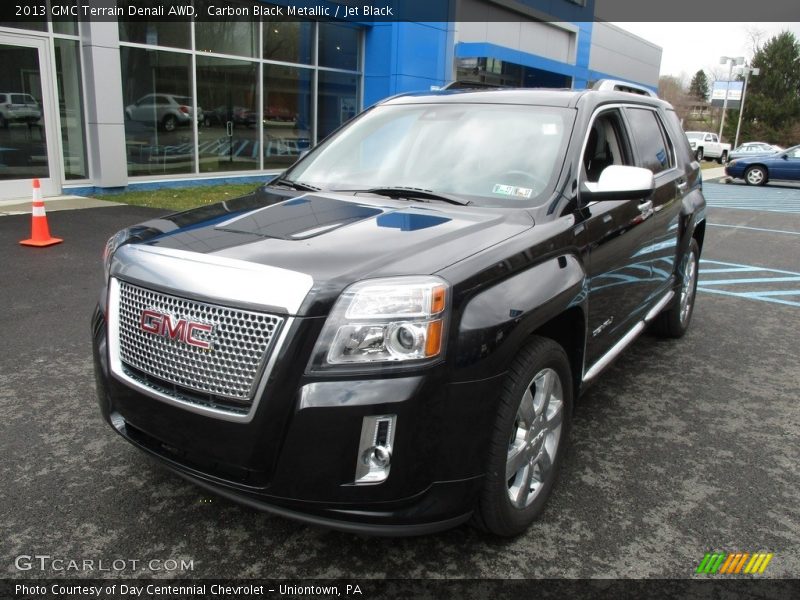 Carbon Black Metallic / Jet Black 2013 GMC Terrain Denali AWD