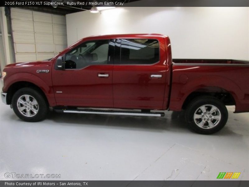 Ruby Red / Medium Earth Gray 2016 Ford F150 XLT SuperCrew