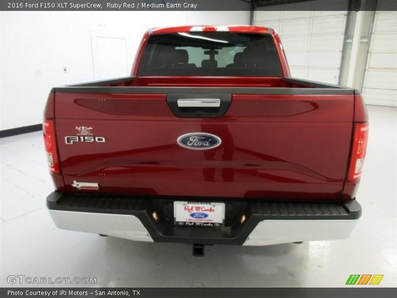 Ruby Red / Medium Earth Gray 2016 Ford F150 XLT SuperCrew