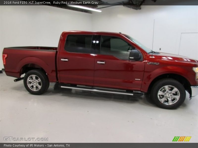 Ruby Red / Medium Earth Gray 2016 Ford F150 XLT SuperCrew