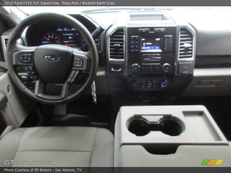 Ruby Red / Medium Earth Gray 2016 Ford F150 XLT SuperCrew