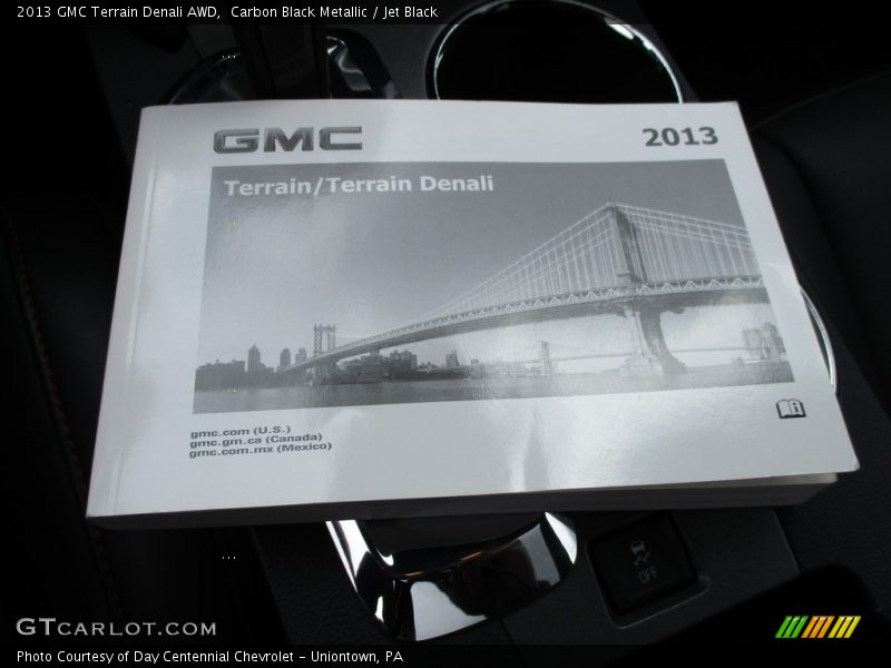 Carbon Black Metallic / Jet Black 2013 GMC Terrain Denali AWD