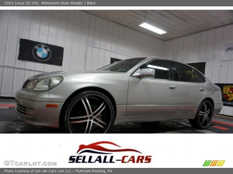 Millennium Silver Metallic / Black 2001 Lexus GS 300
