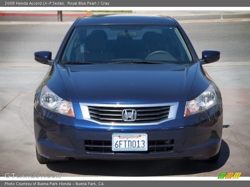 Royal Blue Pearl / Gray 2008 Honda Accord LX-P Sedan