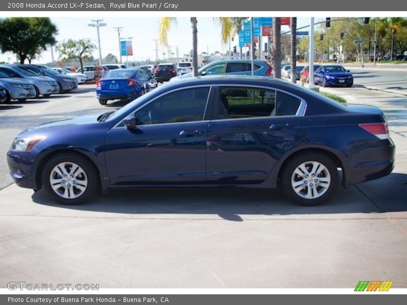 Royal Blue Pearl / Gray 2008 Honda Accord LX-P Sedan