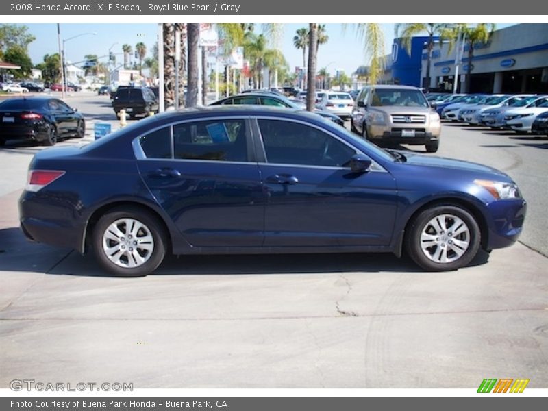 Royal Blue Pearl / Gray 2008 Honda Accord LX-P Sedan