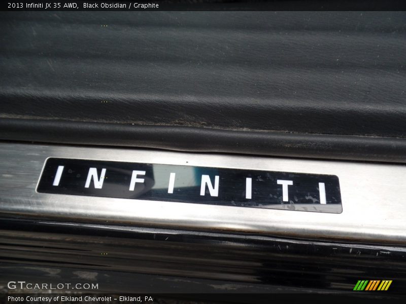 Black Obsidian / Graphite 2013 Infiniti JX 35 AWD