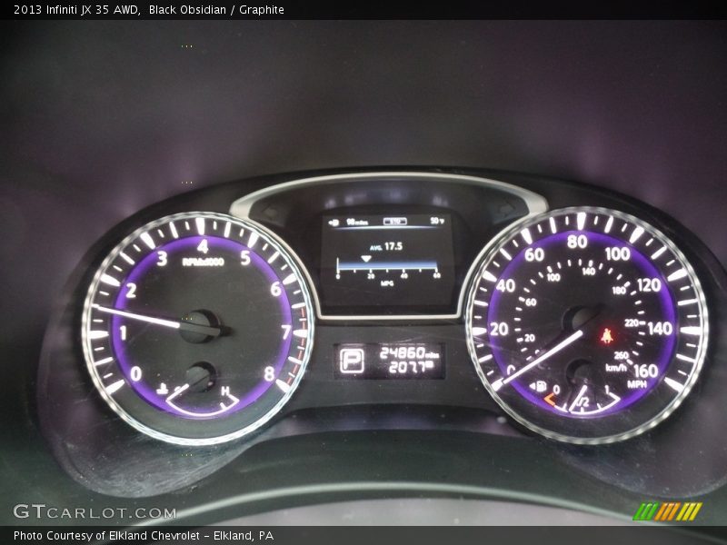 Black Obsidian / Graphite 2013 Infiniti JX 35 AWD