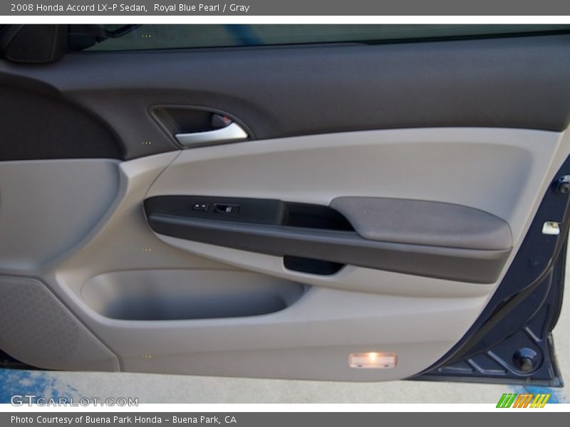 Royal Blue Pearl / Gray 2008 Honda Accord LX-P Sedan