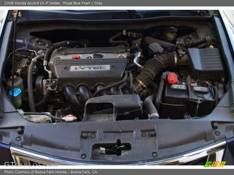 Royal Blue Pearl / Gray 2008 Honda Accord LX-P Sedan