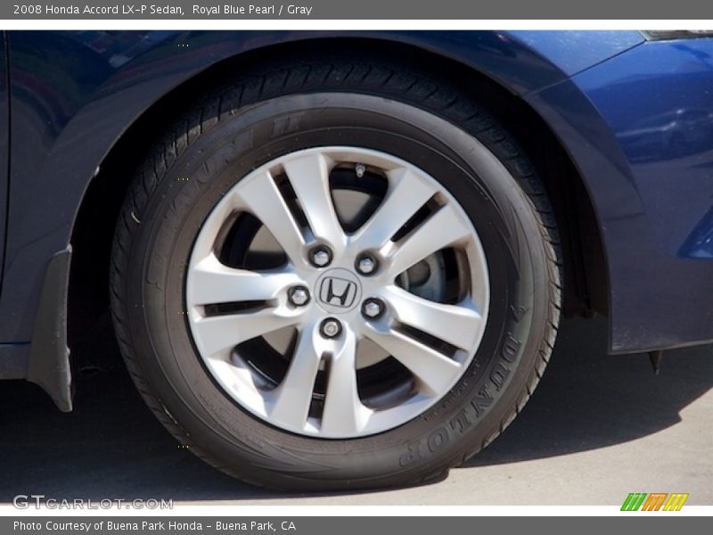 Royal Blue Pearl / Gray 2008 Honda Accord LX-P Sedan