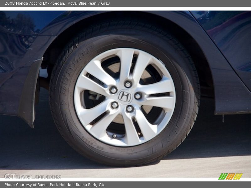 Royal Blue Pearl / Gray 2008 Honda Accord LX-P Sedan