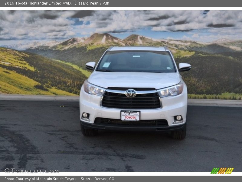 Blizzard Pearl / Ash 2016 Toyota Highlander Limited AWD